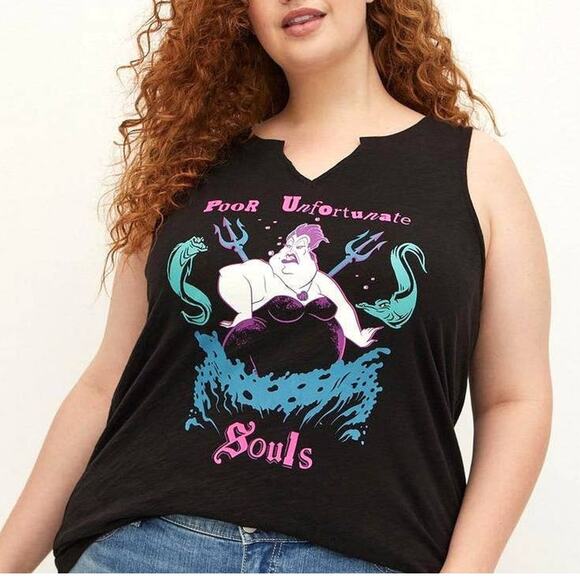 Torrid 3 (3X 22/24) Ursula Disney Villains The Little Mermaid Punk Tank Top Goth - Picture 3 of 4